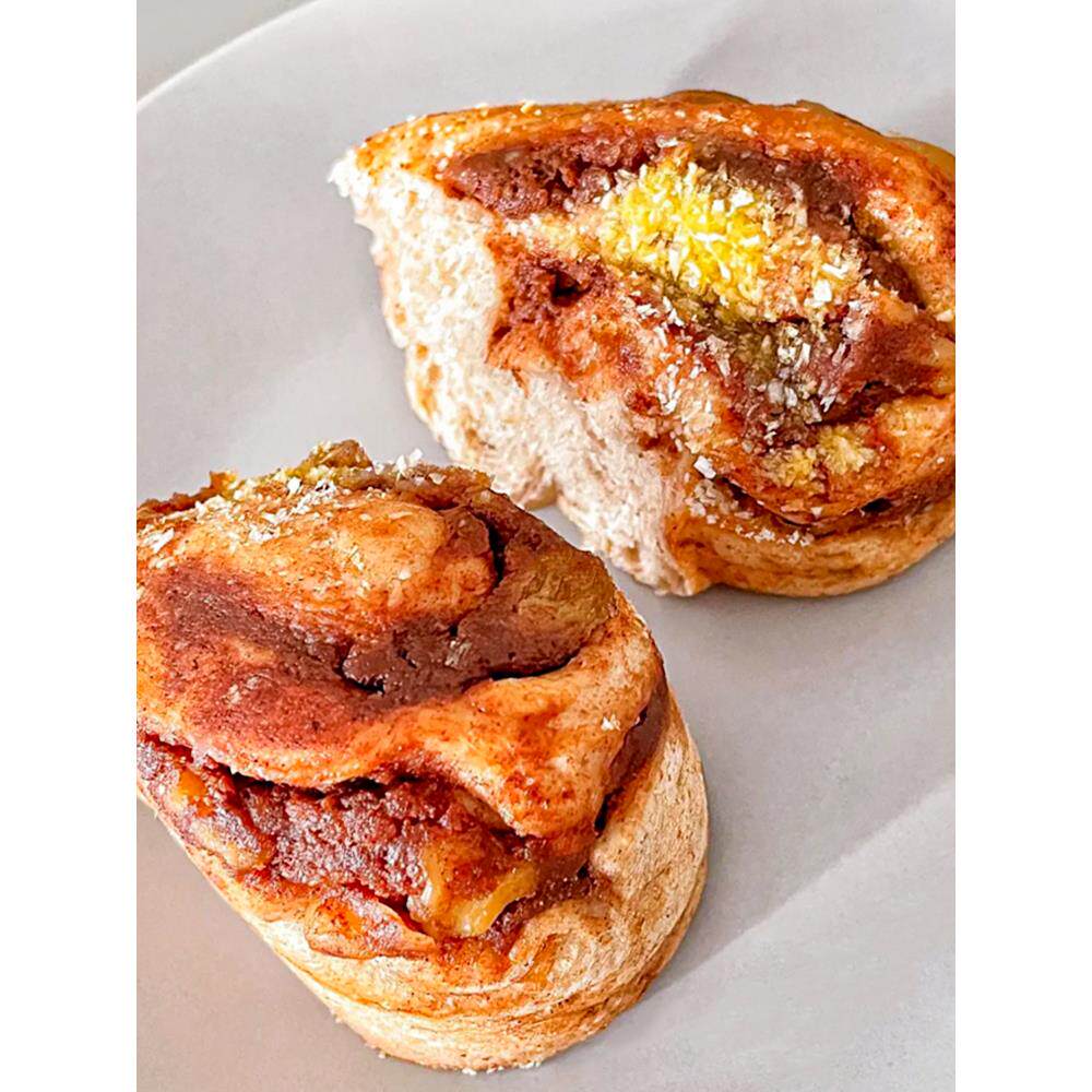 怪兽不厌食全麦粗粮肉桂卷手工软欧包0添加蔗糖低减gi卡代餐面包