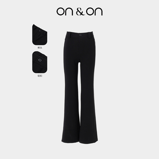 高弹百搭休闲通勤长裤 ON＆ON 韩系高腰修身 新款 安乃安2025冬季
