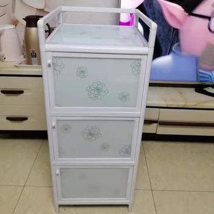 碗柜家用厨房储物柜多功能经济型小碗柜厨房置物架 简易橱柜组装