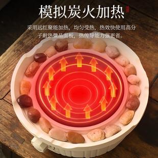 电陶炉煮茶器玻璃茶壶电烤火炉茶具套装 围炉煮茶家用室内2024新款