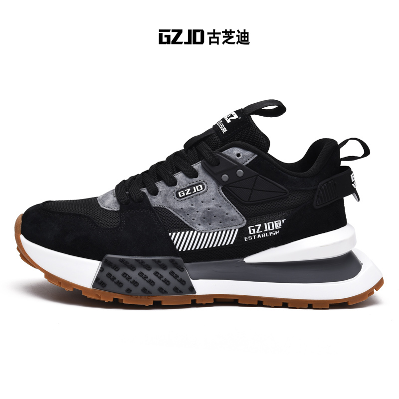 GZJD/古芝迪原创男鞋春新款男士厚底增高耐磨老爹鞋户外休闲鞋子