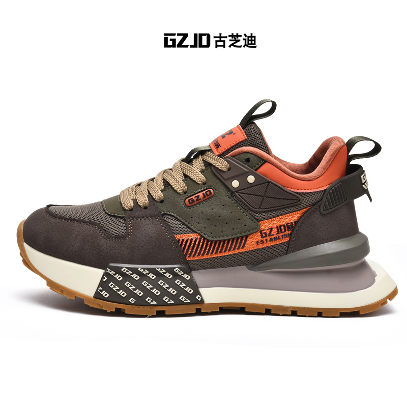 GZJD/古芝迪原创男鞋春季新款男士增高运动休闲鞋厚底复古老爹鞋