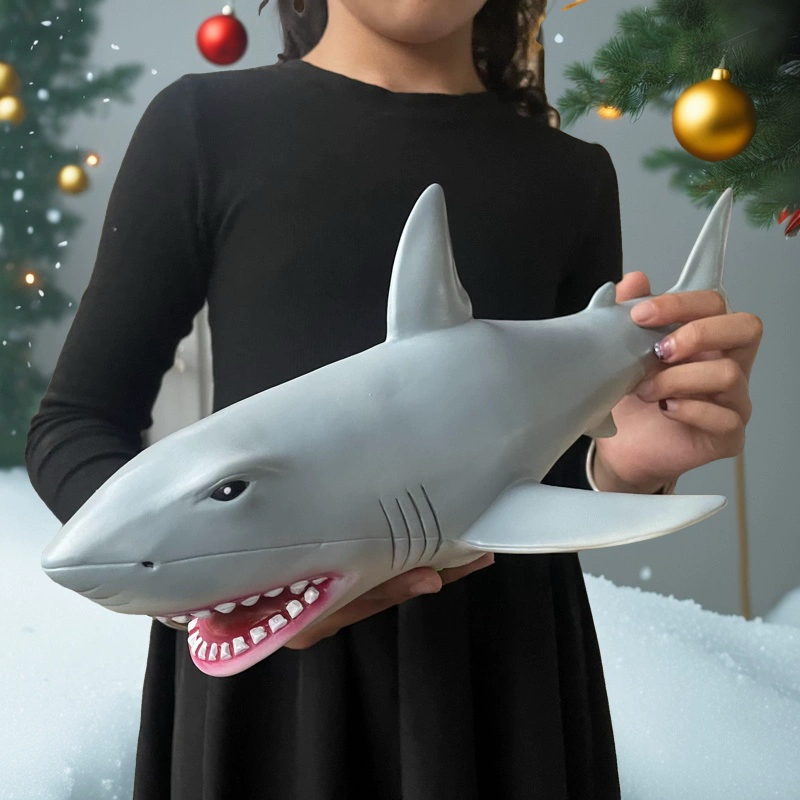 超大号仿真大白鲨软胶海洋生物海底动物模型玩具鲨鱼海豚儿童礼物