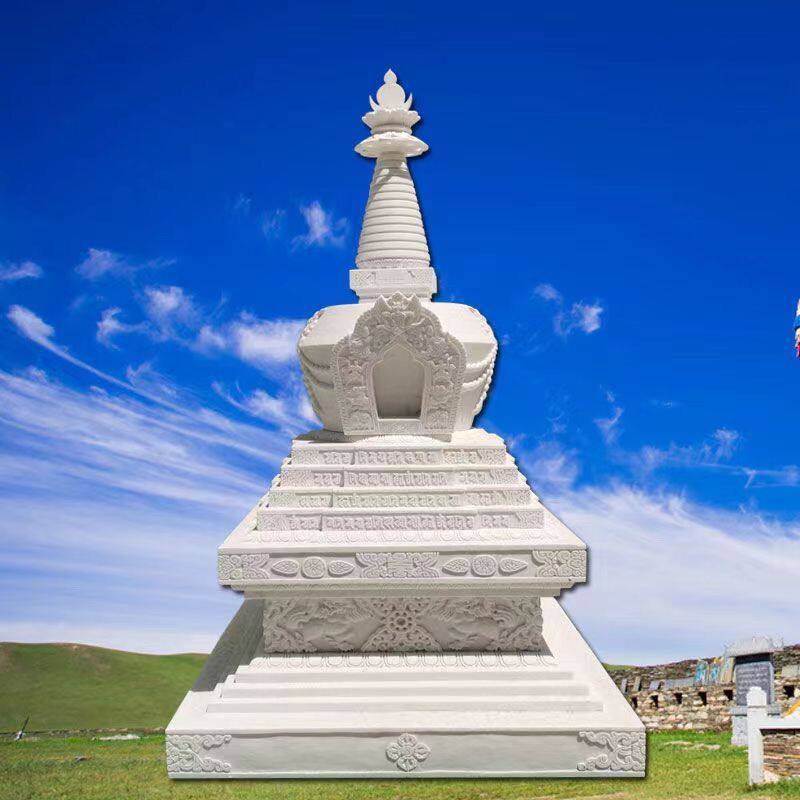 石雕佛塔汉白玉仿古舍利