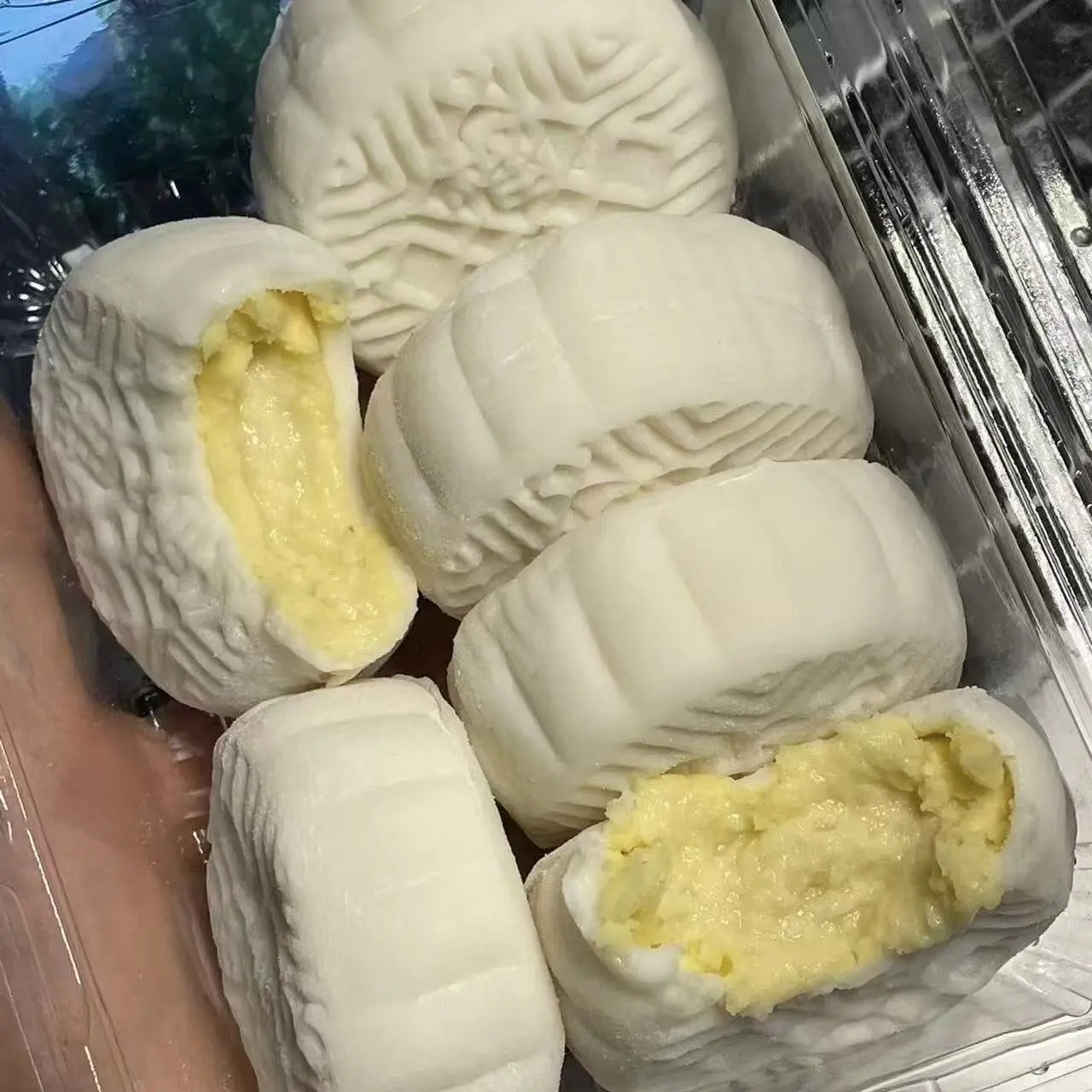 新款冰皮榴莲月饼猫王山流心同款月饼