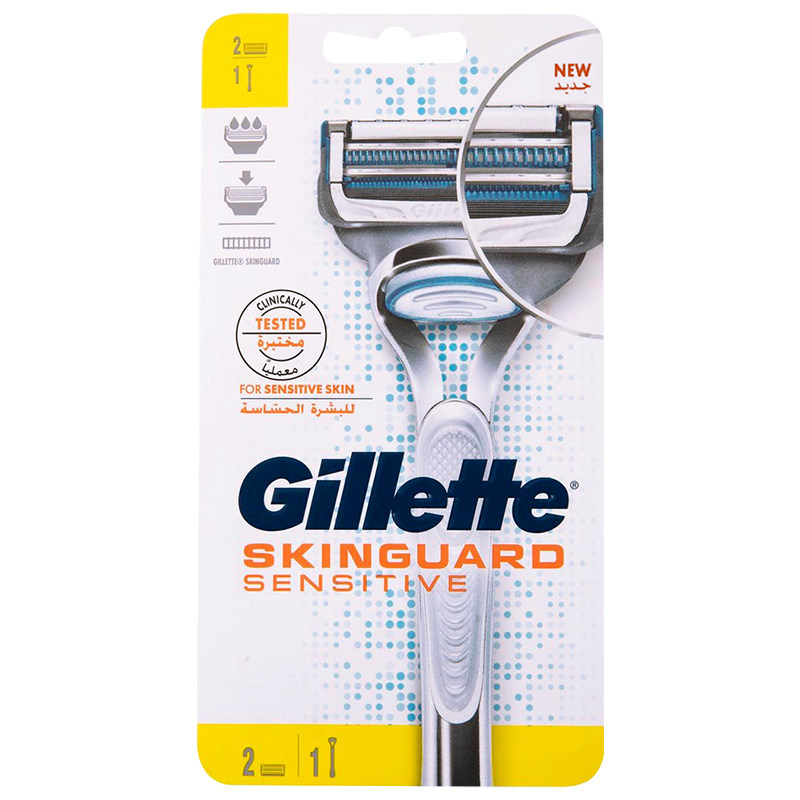 保税直发gillette吉列云感1刀架2刀头手动剃须刮胡刀两层刀片