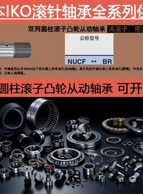 日本进口IKO双列圆柱滚子凸轮从动满滚子轴承NUCF20-1 24 24-1 BR