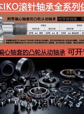 日本进口IKO带偏心轴套凸轮从动轴承CFE12 12-1 16 B BR BUU BUUR