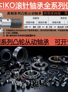 日本进口IKO英制列凸轮从动轴承CR 20 24 26 28 32 8 B BUU BUUR