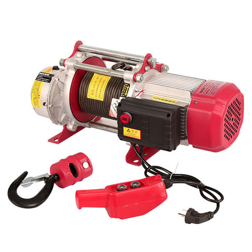 新型铝壳提升机100米卷扬机 现货220V/380V钢丝绳电动葫芦u.
