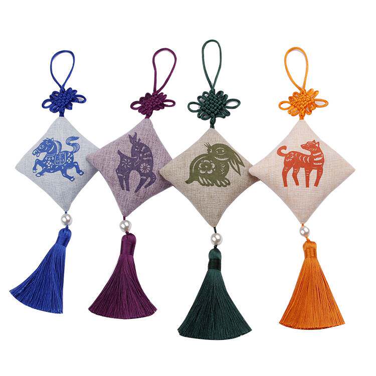 极速驱蚊香袋十二生肖香包香囊DIYE手工材料包薰随身艾草荷包空袋