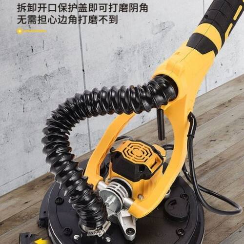 极速。无刷墙面新款超细打磨w机抛光超轻腻子机乔戈班无尘自吸砂