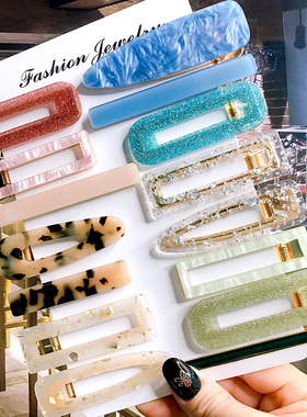 极速35 Styles 2/3pcs Hair Clip Set Acetate Hairpin Wome.n Ha