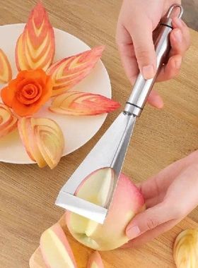 极速Fruite Push Knife Double Head Melon Baller Scoop Triangu
