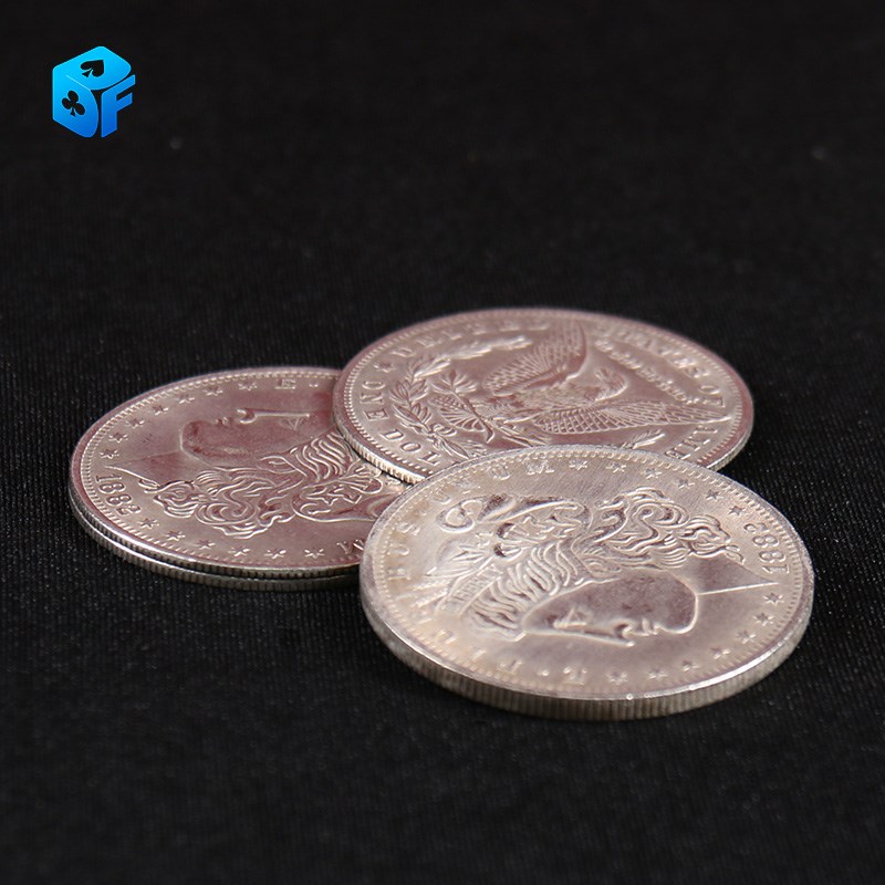 2024筹码三重硬币STC Coin Set硬币N三飞颜色变幻近景魔术道具