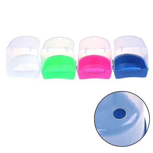 极速1Pc Plastic Bird Waterw Bath Box Parrots Parakeet Hangin