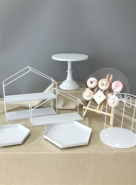 极速Dessert table set European dessert tray caQke display st