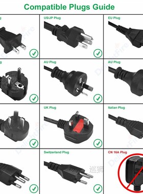 极速Universal EU Plug Converter EU AdaptKer 2 Round Pin Sock