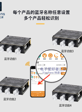 极速21声道蓝牙音频功放板模块XYE30H 2路1M5W30W重低音炮喇叭音