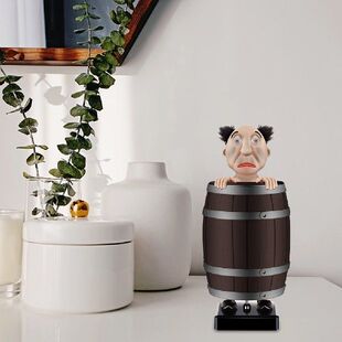 Wooden 极速Cigarette Barrel Santa UDncle Holder Strange