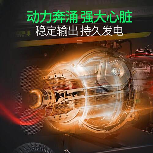 极速小型汽油发电机家用单相可携式C全铜发电机三相工地紧急电源A