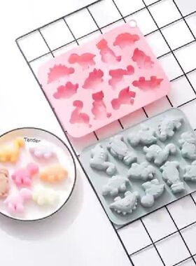 极速Jello Mold Dinosaur 12 CavitydinosMaur Fondant Molds
