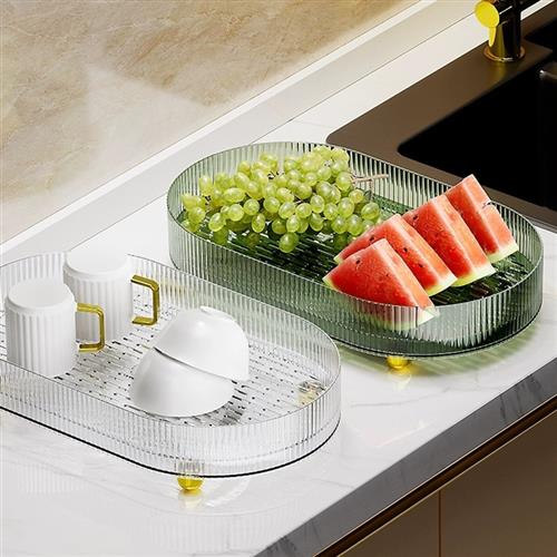 极速西瓜托盘e客厅茶具沥水盘家用蔬菜沥水篮餐具收纳筐果品置物