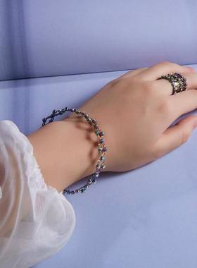 极速New Designj Magic 2in1Folding Retractable Ring Zircon