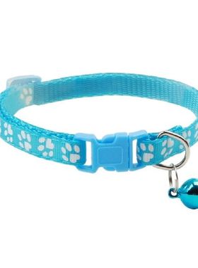 极速Dog Collar Adjustable wBuckle Collar Bell For Cat Dog Co