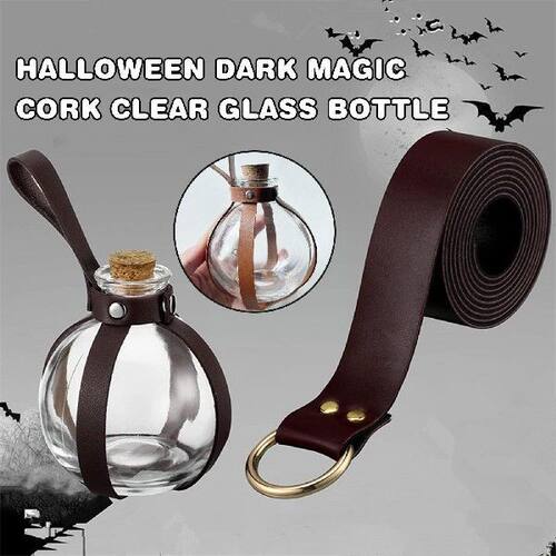 极速Halloween Witch Wizard Dark Magic Cork BUottle With
