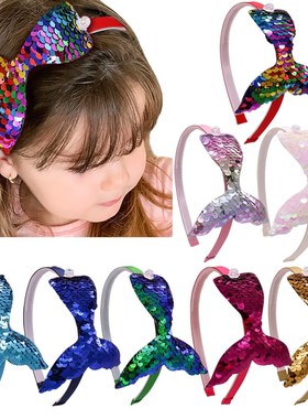 极速Oaoleer Hair Accessories 4.5 ReversiblPe Sequins Headb