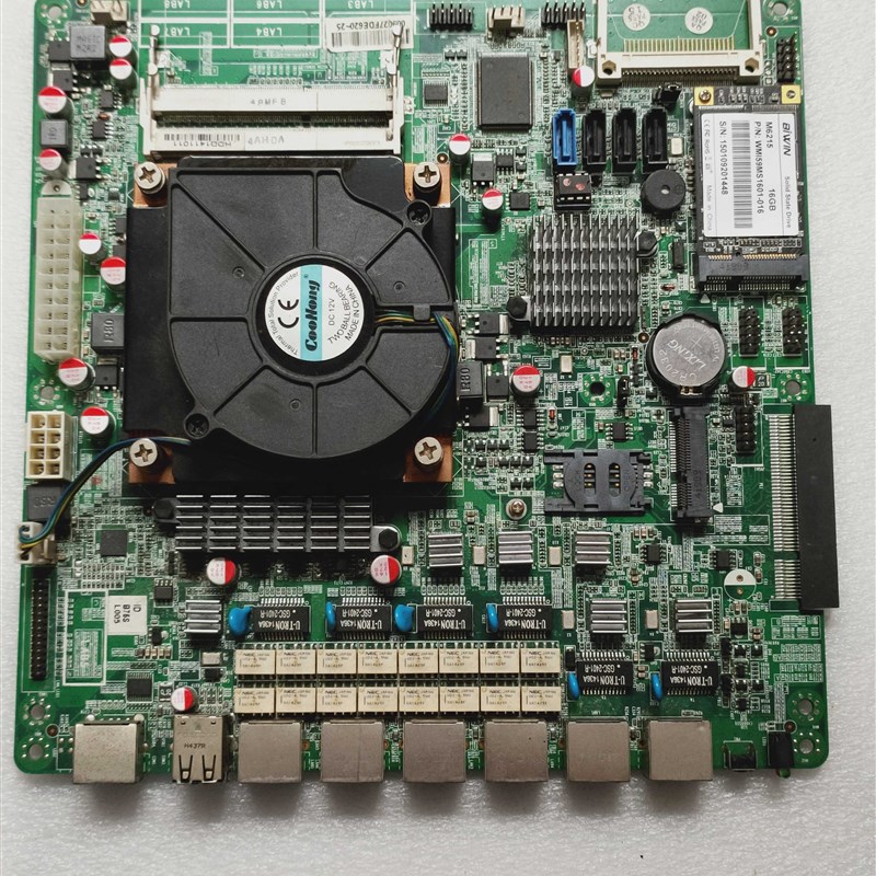 极速ITX-B75SL1.1ROS海蜘蛛6千F兆网口软路由爱快流控主板-网安防