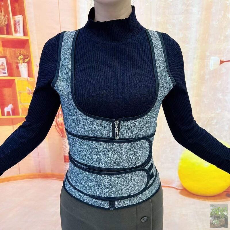 极速汉马小店新款女士r束腹带双腰塑身衣可调节护腰带拉炼