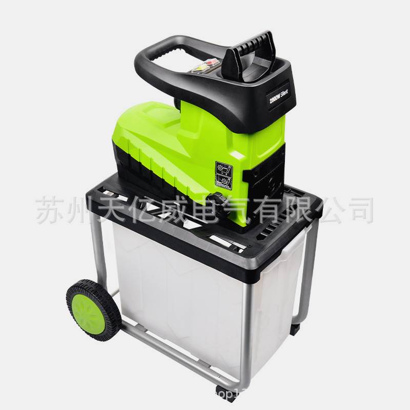 极速电动碎枝机小型家用果园林树枝粉碎K机大功率碎木机树叶树木