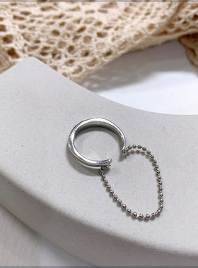 极速ball chain ktassel open punk style personality ring ring