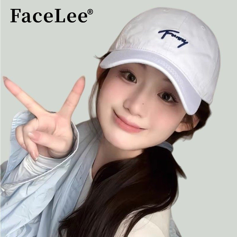 FaceLee日本设计师联名款棒球帽女软顶宽檐百搭显脸小鸭舌帽2025,服饰配件/皮带/帽子/围巾,手帕,淘宝优惠券,粉丝福利购,淘宝优惠卷