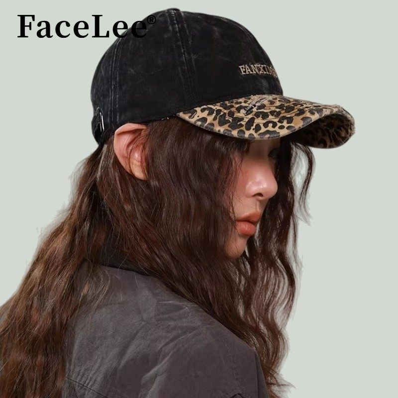 FaceLee日本设计师联名款2026新款甜酷复古豹纹棒球帽女新款街头,服饰配件/皮带/帽子/围巾,手帕,淘宝优惠券,粉丝福利购,淘宝优惠卷