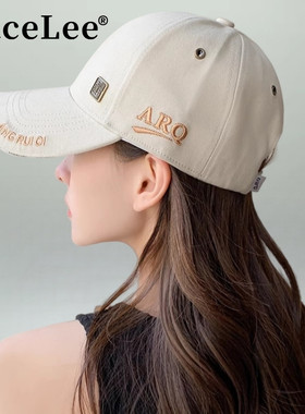 FaceLee日本设计师联名款帽子女鸭舌帽2025秋冬新款时尚潮流刺绣