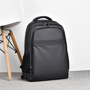 定制LOGO商务双肩包男士大容量防水电脑包通勤旅行背包简约书包