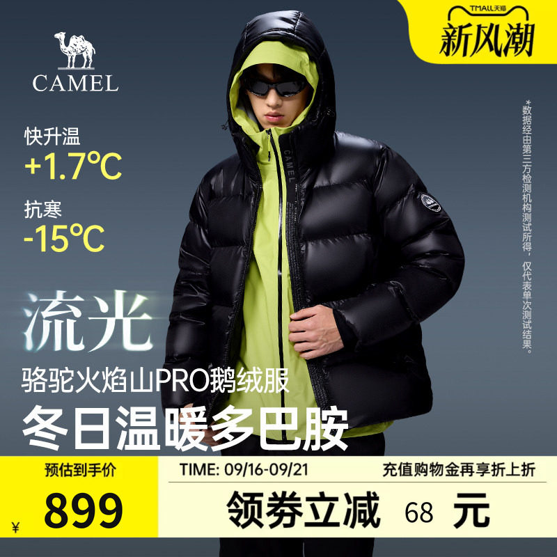 骆驼鹅绒羽绒服冬季户外抗寒抗静