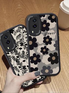 vivoy71t手机壳v2102a新款vivov21e硅胶软套viviy71t全包voy防摔viv0潮女V2102A网红t5G暗黑风tvivo花朵vovoy