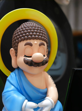 【拾壹】超大号37CM佛祖马里奥超级玛丽手办动漫创意潮玩礼物摆件