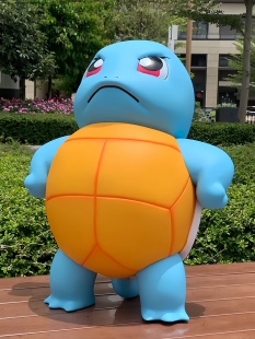 傲娇生气杰尼龟1比1神奇宝贝潮玩手办傲娇杰尼龟大号模型摆件雕像