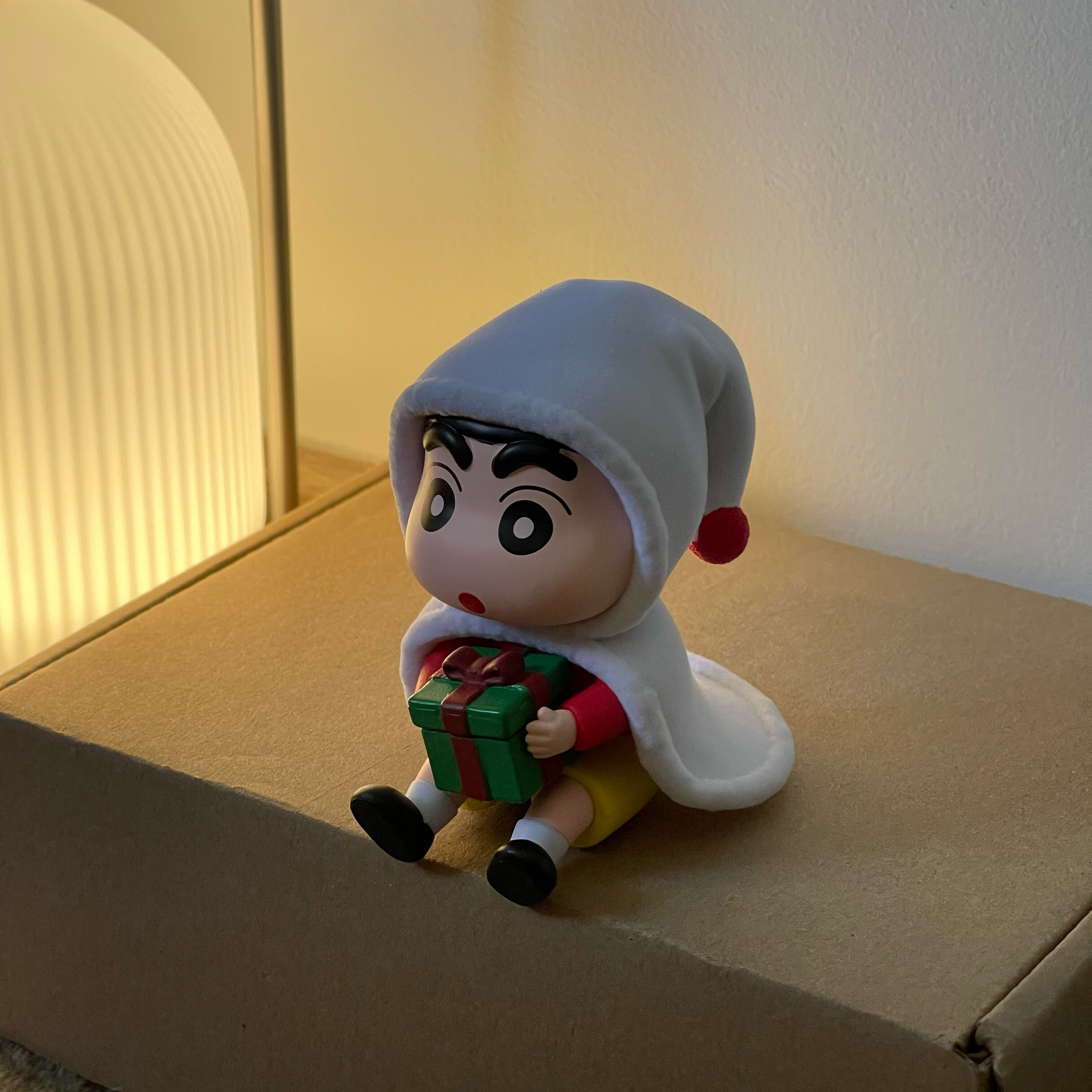 圣诞蜡笔小新雪人小新小葵卡通可爱桌面摆件公仔玩偶圣诞礼物