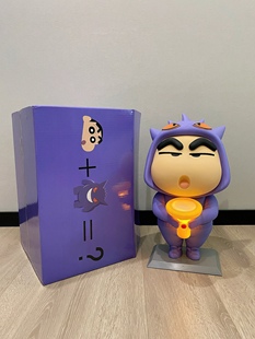 耿鬼蜡笔小新宝可梦1比1发光手办野原新之助模型网红摆件 拾壹