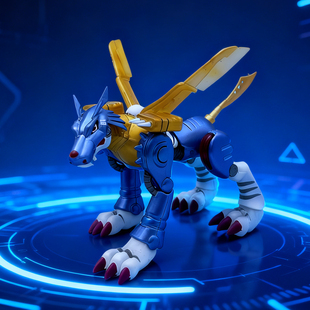 数码宝贝动漫周边公仔桌搭摆件钢铁加鲁鲁兽手办二次元模型