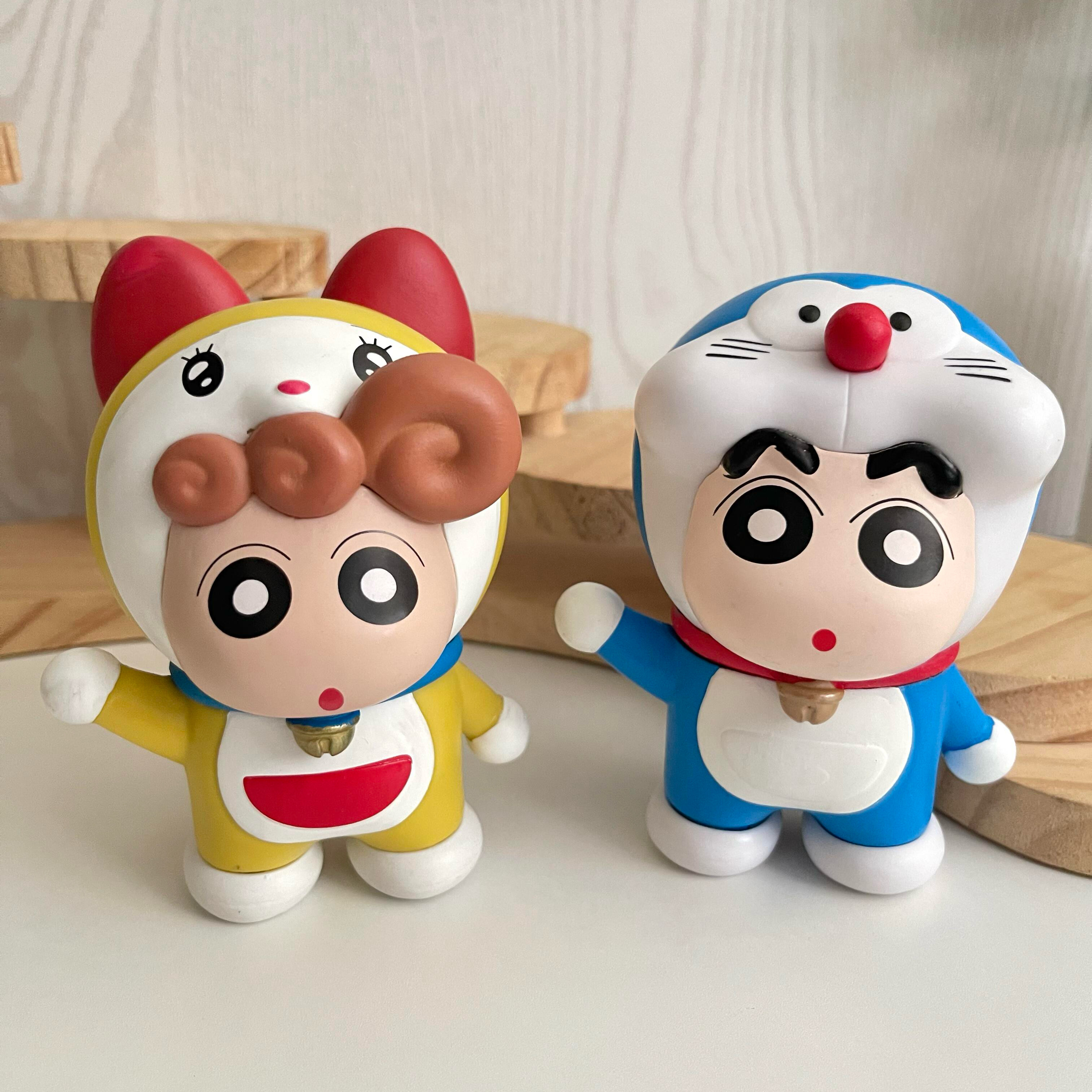 【拾壹】蜡笔小新阿呆小白左卫门创意手办桌面摆件礼物