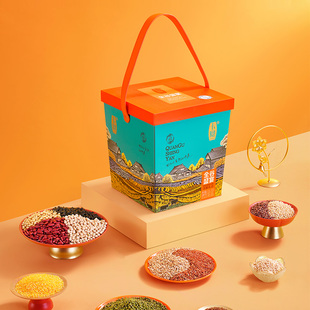 卡宴五谷杂粮礼盒 黑小麦燕麦米黑豆红米玉米糁 绿豆黑苦荞红芸豆
