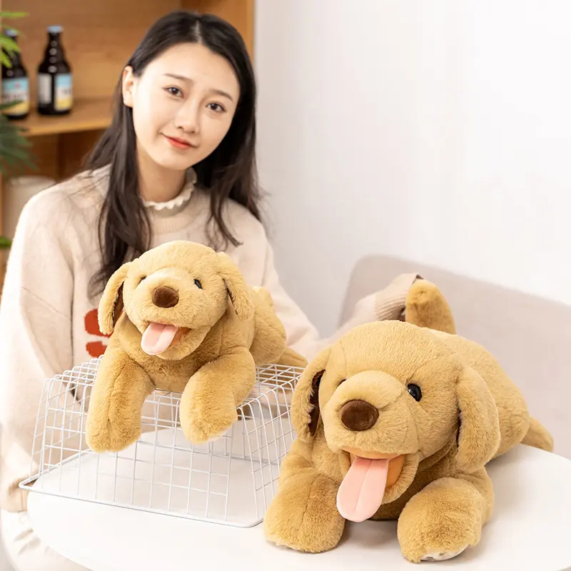 赛特趴款拉布拉多小狗公仔仿真金毛狗狗玩偶柔软床上儿童抱枕玩具