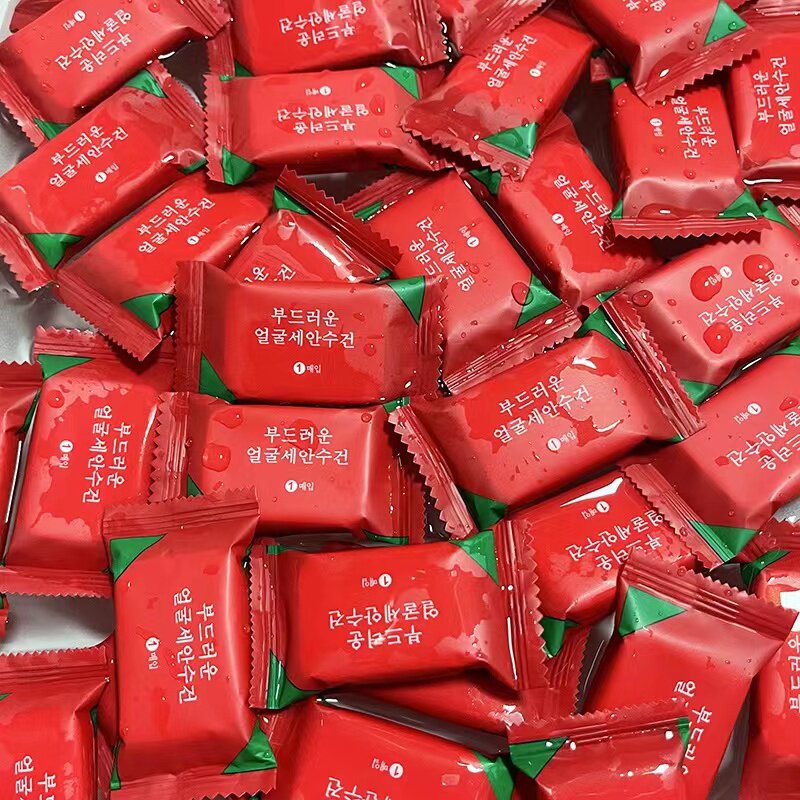压缩毛巾户外出行一次性纯棉洁面巾旅行糖果洗脸巾洗面巾家用便携高性价比高么？